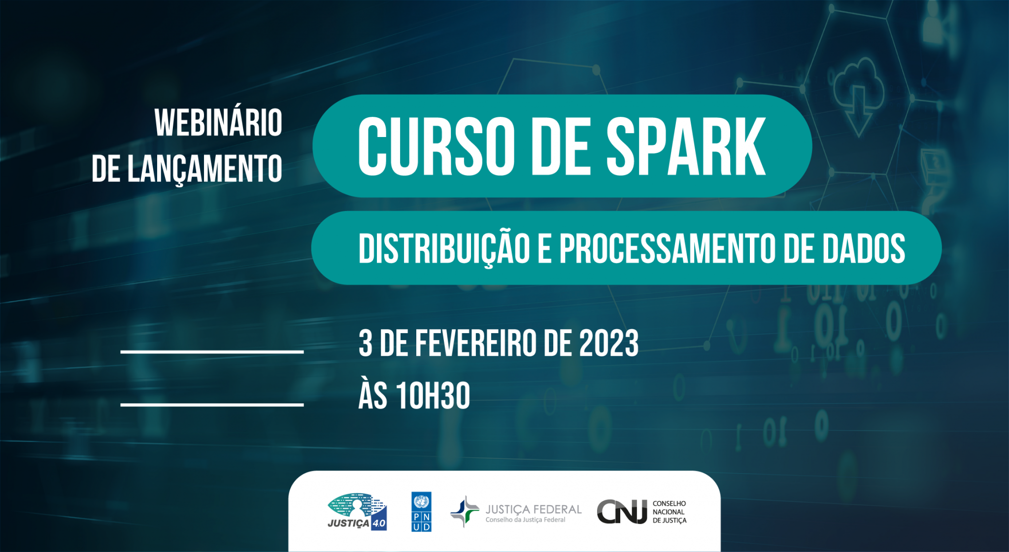 INSTITUCIONAL: CNJ promove webinário de lançamento do curso de Spark para servidores do Judiciário nesta sexta-feira (3/2)