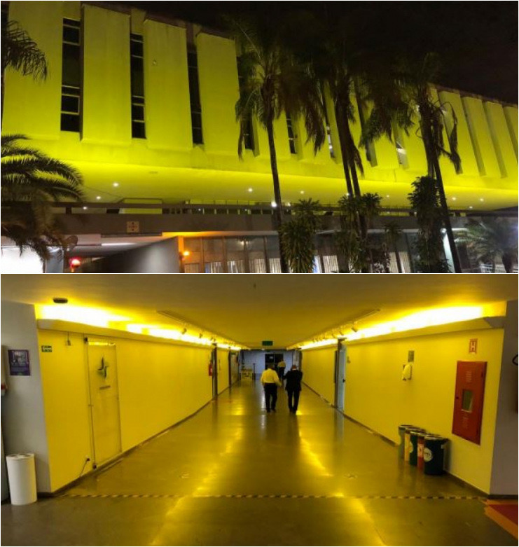 INSTITUCIONAL: Tribunal adere à campanha de valorização da vida e ilumina edifícios de amarelo durante o mês de setembro
