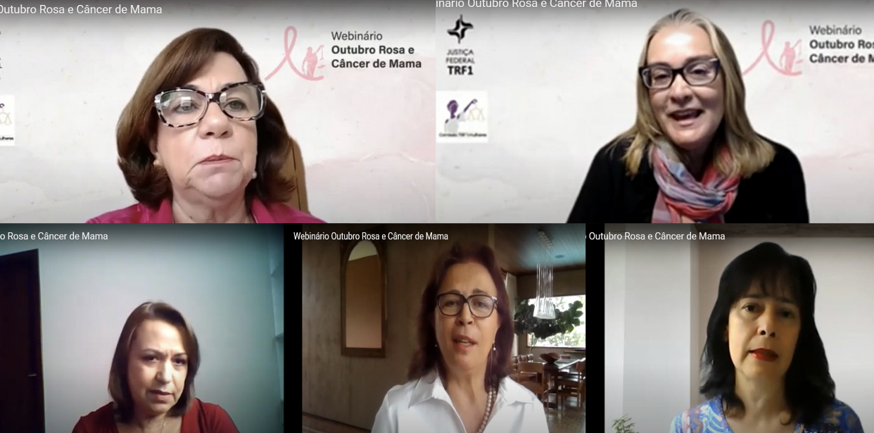 INSTITUCIONAL: Evento da Comissão TRF1 Mulheres compartilha informações sobre câncer de mama