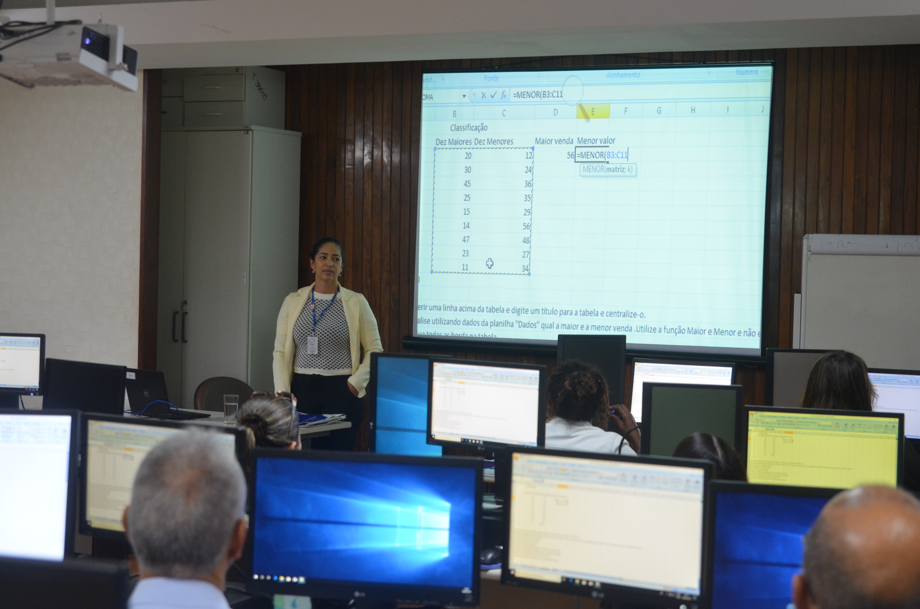 INSTITUCIONAL: Servidores do TRF1 participam de curso de capacitação da ferramenta Excel