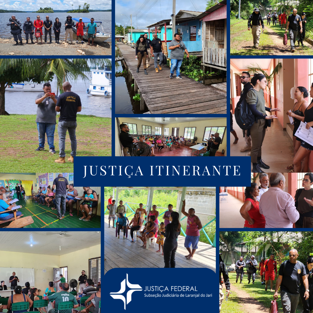 INSTITUCIONAL: Juizado Federal Itinerante levará atendimento judicial às regiões de difícil acesso no Amapá nos dias 29 e 30 de julho/23