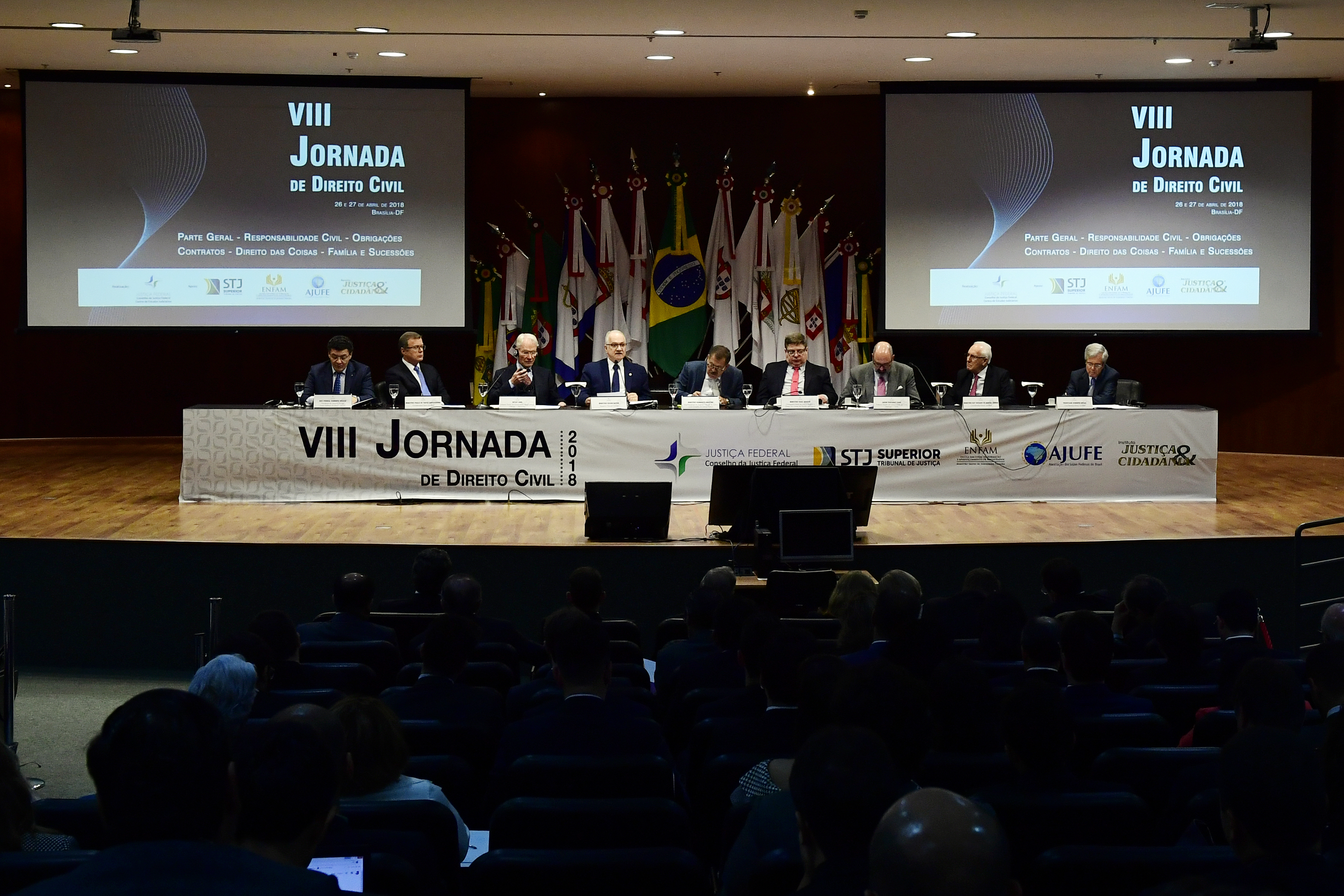 INSTITUCIONAL:Presidente Moreira Alves participa da abertura da VIII Jornada de Direito Civil