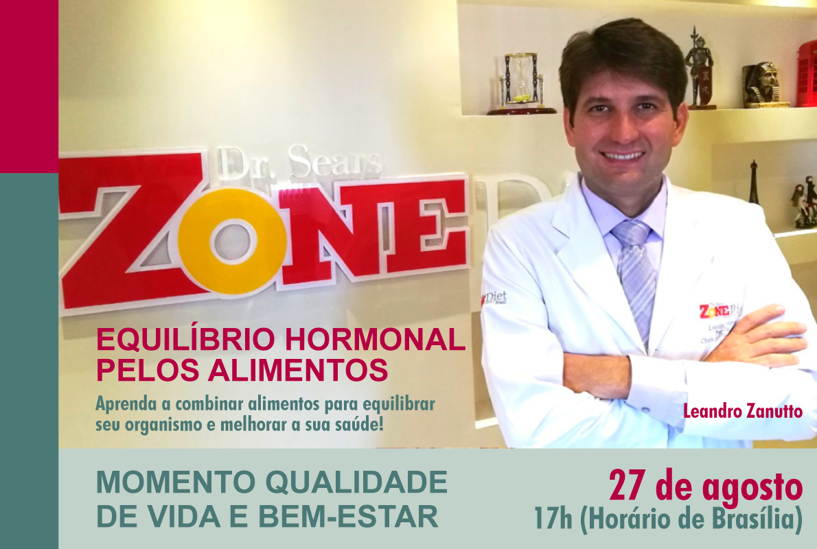 INSTITUCIONAL: Participe da palestra sobre equilíbrio hormonal pelos alimentos com Leandro Zanutto