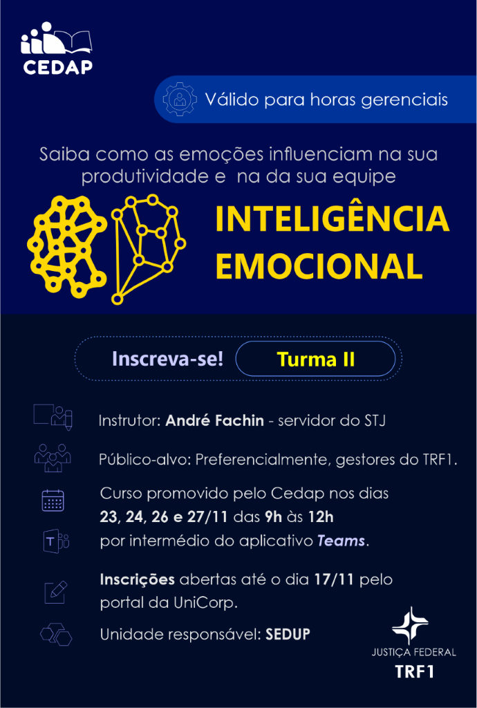 INSTITUCIONAL: Curso sobre inteligência emocional está com inscrições abertas