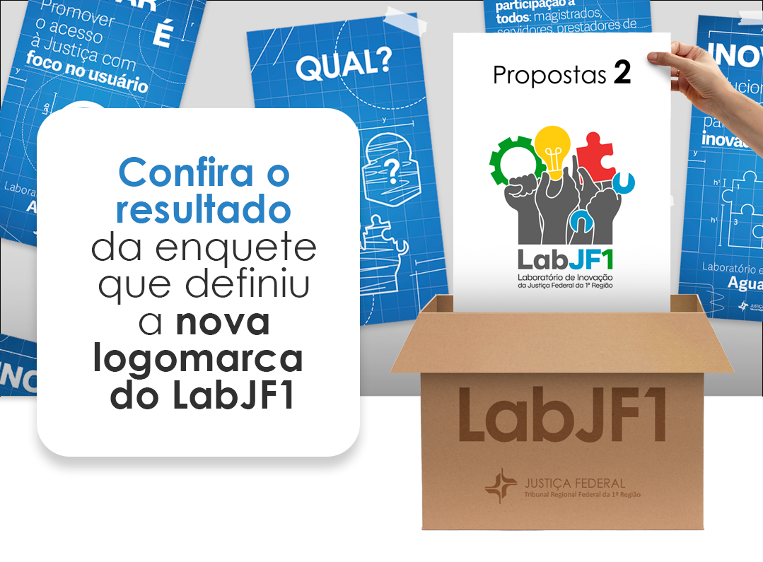 INSTITUCIONAL: Definida nova logomarca do Laboratório de Inovação da Justiça Federal da 1ª Região - LabJF1