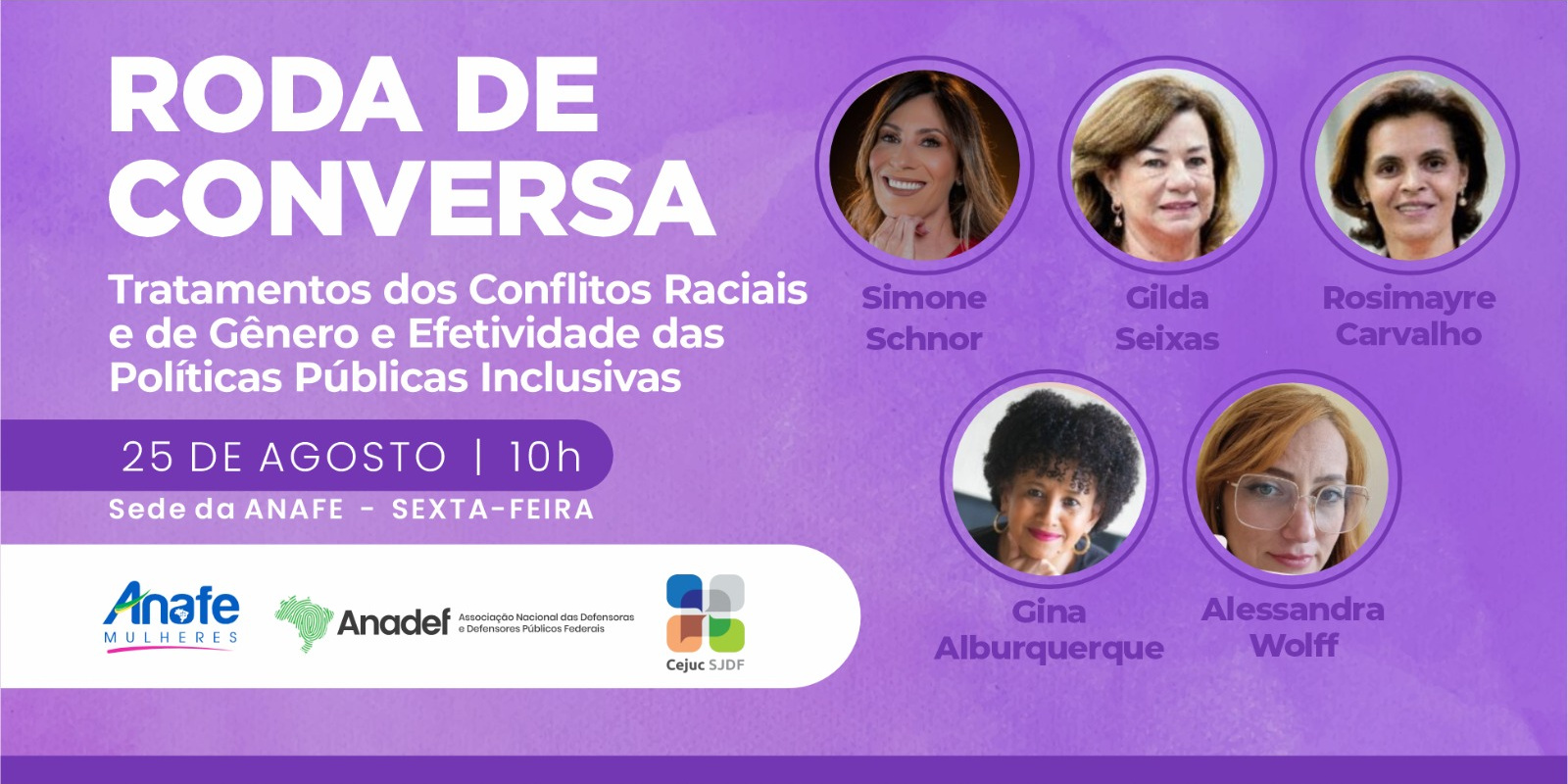 INSTITUCIONAL: Debate sobre tratamento de conflitos raciais e de gênero será nesta sexta-feira (25)