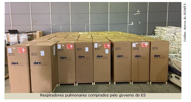 INSTITUCIONAL:  Decisão no Caso Samarco viabiliza compra de 250 respiradores pulmonares para o Espírito Santo