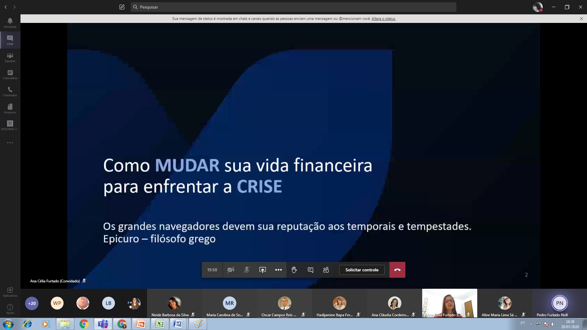 INSTITUCIONAL: Educação financeira em tempos de crise é tema de workshop on-line no TRF1