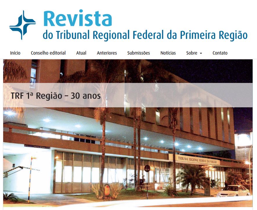 INSTITUCIONAL: Revista Jurídica do TRF 1ª Região recebe artigos para publicação